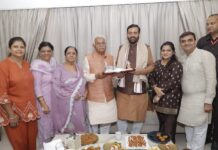 Haryana CM Nayab Singh Saini Visits MLA Ghanshyam Dass Arora’s Residence in Yamunanagar f