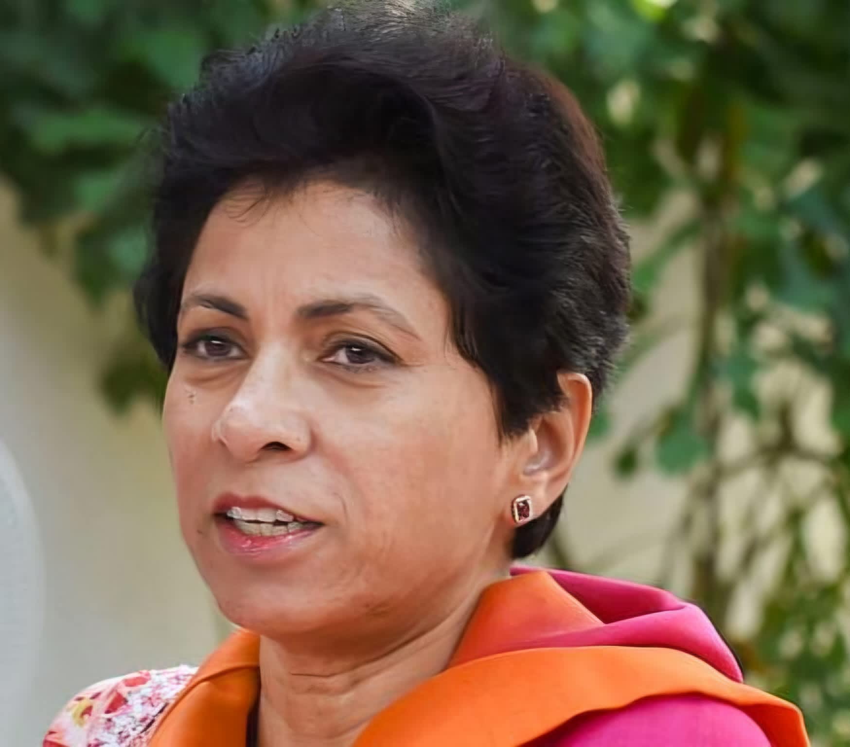 Congress leader Kumari Selja speaking during a political programme