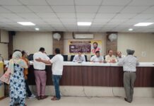 Samadhan Shivirs in Yamunanagar to Be Held Twice a Week for Faster Grievance Redressal CTM Piyush Gupta hearing public grievances during a Samadhan Shivir in Yamunanagar.