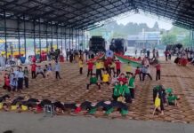 Independence Day Celebrations: Students Prepare Patriotic Performances as Full-Dress Rehearsal Held School students participate in Independence Day full-dress rehearsal in Yamunanagar