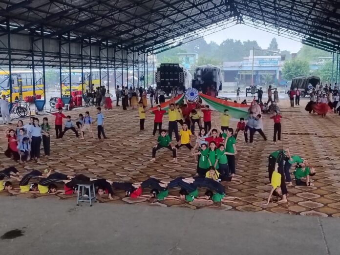 School students participate in Independence Day full-dress rehearsal in Yamunanagar