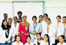 Guru Nanak Khalsa College Hosts Orientation Programme for New Biotechnology Students Guru Nanak Khalsa College biotechnology faculty interacting with newly admitted students during an orientation programme.