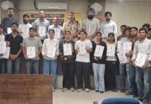 Anti-Drug Marathon Volunteers Honoured by Yamunanagar Police for Outstanding Community Service S