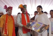 Minister Krishan Kumar Bedi Announces ₹21 Lakh for Goswami Dharamshala in Kurukshetra Minister Krishan Kumar Bedi at Goswami Tulsidas Jayanti programme organised by Haryana Dashnam Goswami Samaj Sabha in Kurukshetra.