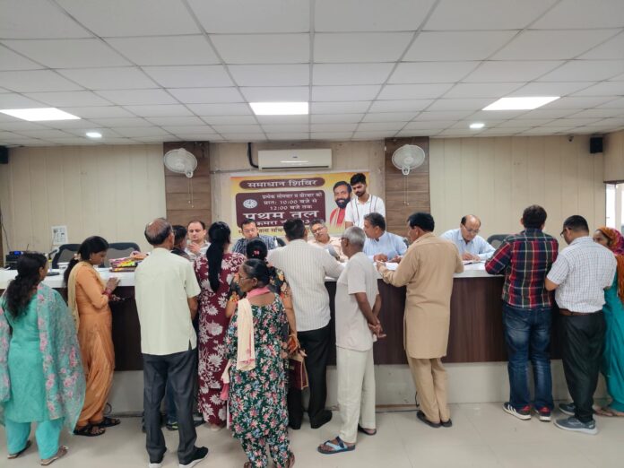 CTM Piyush Gupta hearing public grievances at Yamunanagar Solution Camp