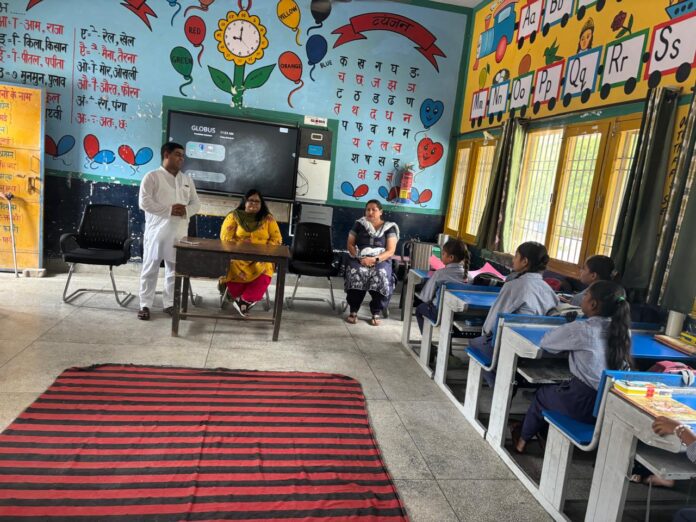 Students attend a POCSO Act awareness programme organised by the District Legal Services Authority in Kurukshetra.