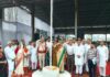Banto Kataria Hoists Tricolour at Chhachhrauli Independence Day Ceremony, Calls for Inclusive Development Banto Kataria hoists the Tricolour during the Independence Day celebration at New Grain Market in Chhachhrauli.