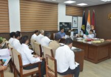 DC Preeti Directs Swift Action in Crimes Against Women, Calls for Timely Chargesheets and Strong Prosecution DC Preeti reviewing serious crime cases with police officers, investigating officials and legal representatives during a district-level meeting.