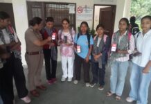Safe City Campaign: Women and Girls Sensitised About Safety Services at Chhachhrauli Bus Stand Yamunanagar Police team sensitises women and students about safety services at Chhachhrauli bus stand