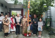 Uthan Sansthan’s Differently-Abled Children Celebrate Independence Day with Tricolour Flag Hoisting Differently-abled children of Uthan Sansthan participate in an Independence Day celebration during a Tricolour flag-hoisting programme.**