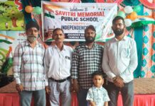 Suresh Sharma Hoists Tricolour as Savitri Memorial Public School Celebrates Independence Day D