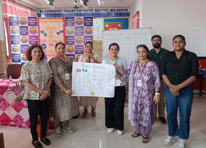 st-lawrence-school-cbse-cyber-security-workshop-yamunanagar.jpg Participants and resource persons during the CBSE cyber security and safety workshop at St Lawrence International School, Vyasapur.