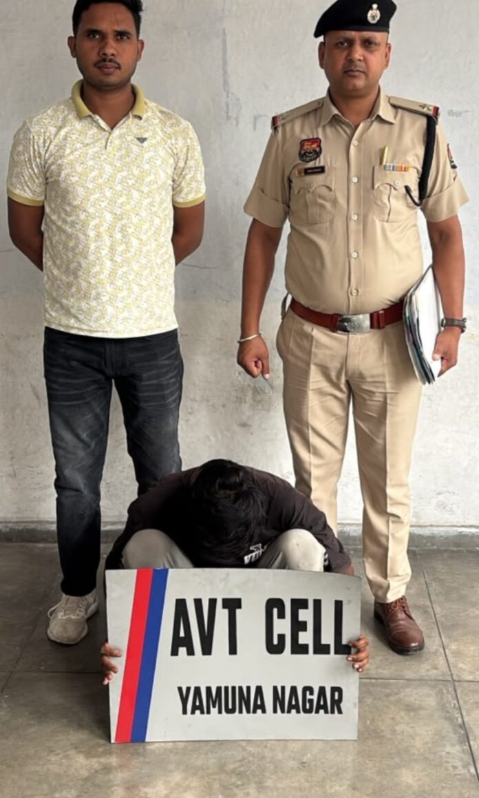 Yamunanagar Police Anti-Vehicle Theft Cell arrests accused in three-bike theft case.