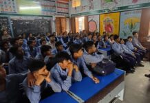 Students Educated on Four-Bin Waste Segregation at Government School Students learning about four-bin waste segregation during a Municipal Corporation awareness programme at Government Senior Secondary School Govindpura.