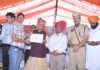 MLA Ghanshyam Das Arora Hoists Tricolour at Radaur Independence Day Ceremony, Highlights Inclusive Development MLA Ghanshyam Das Arora hoisting the national flag at the Independence Day celebration in Radaur.