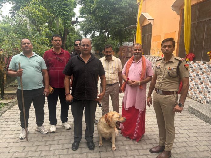 hsncb-yamunanagar-narco-dog-dollar-radaur-search-operation.jpg HSNCB Yamunanagar team with narco detection dog Dollar during an anti-drug search operation in Radaur.
