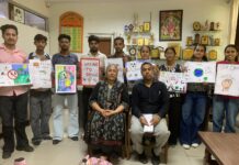 Maharaja Agrasen College Holds Poster-Making Competition to Raise Awareness Against Drug Abuse Students participating in a drug abuse awareness poster-making competition at Maharaja Agrasen College Jagadhri.