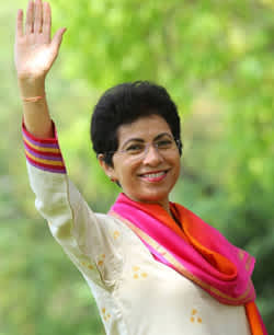 kumari selja Kumari Selja speaking about youth employment, skill development, education and women’s freedom and dignity.
