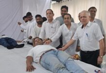 Sant Nirankari Mission Blood Donation Camp in Jagadhri Collects 106 Units for Humanitarian Service Sant Nirankari Mission blood donation camp in Sector 18 Jagadhri