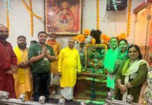 Shri Krishna Janmashtami Celebrated With Devotion and Fervour at Shri Shani Dev Temple in Yamunanagar Devotees participating in Shri Krishna Janmashtami celebrations at Shri Shani Dev Temple in Yamunanagar
