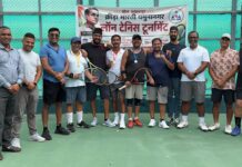 Krida Bharati Hosts 30+ Lawn Tennis Tournament in Yamunanagar 30-plus lawn tennis tournament organised by Krida Bharati Yamunanagar