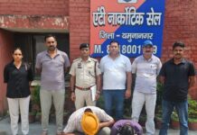 Anti-Narcotic Cell Arrests Man with 40 Grams Heroin in Yamunanagar Yamunanagar Anti-Narcotic Cell arrests accused with 40 grams of heroin