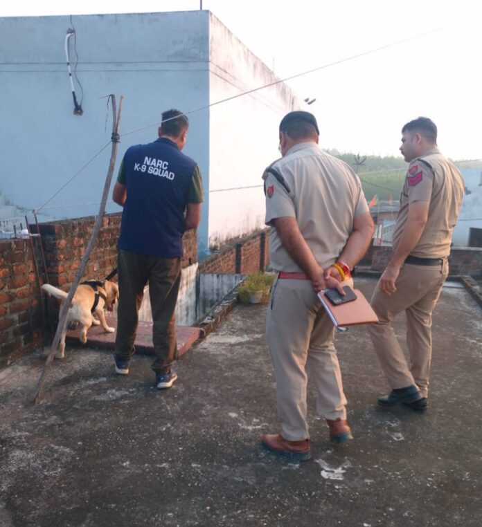 Yamunanagar police conduct narcotic dog-assisted search in Devdhar