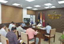 DC Preeti Reviews Pollution Control, Water Management and Sewerage Works Deputy Commissioner Preeti reviewing pollution control and water management works