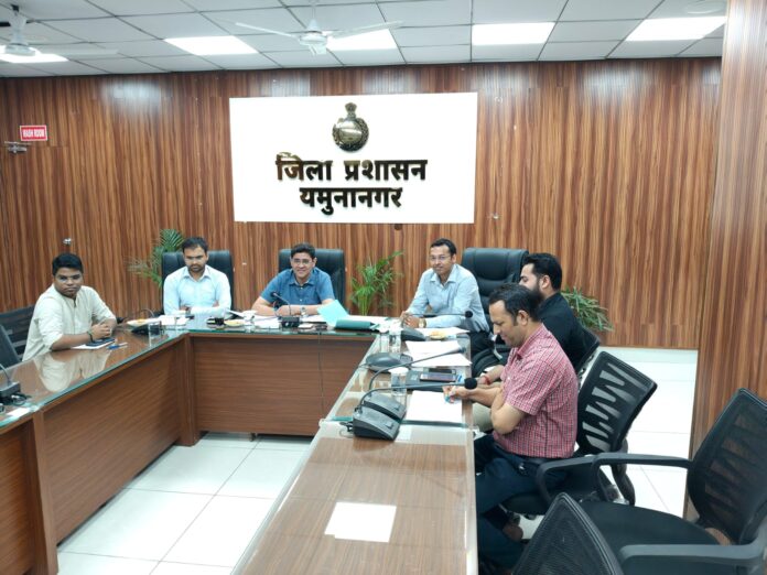 Yamunanagar officials reviewing preparations for the SIR-2026 electoral roll revision campaign.
