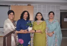 Eye Check-Up Camp at DAV College for Girls Yamunanagar Highlights Growing Eye Health Concerns Among Young People Dr Indu Kapoor being felicitated during an eye check-up camp at DAV College for Girls Yamunanagar