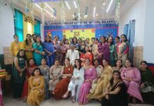 St Lawrence Schools Honour Teachers at Guru Abhinandan Ceremony in Jagadhri Teachers and school officials pose during Guru Abhinandan teacher honour ceremony at St Lawrence Smart Convent School Bilaspur