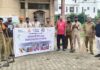 Municipal Corporation Clears Two Tonnes of Waste in Special Cleanliness Drive Municipal Corporation sanitation team during cleanliness drive at HUDA Sector 17 Jagadhri
