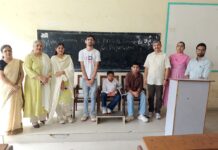 Maharaja Agrasen College Hosts Programme to Promote an Inclusive Environment for Students with Disabilities Students with disabilities at Maharaja Agrasen College Jagadhri programme