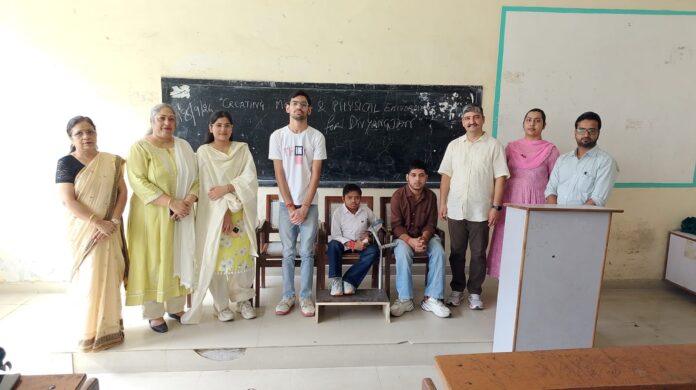 Maharaja Agrasen College Disability Inclusion Programme Jagadhri Students with disabilities at Maharaja Agrasen College Jagadhri programme