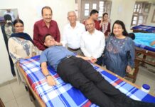 31st Blood Donation Camp at Mukand Lal School in Yamunanagar Collects 114 Units Participants and organisers at the 31st annual blood donation camp at Mukand Lal National Senior Secondary School in Yamunanagar