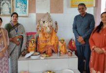 Ganeshotsav Celebrated With Devotion and Joy at St Lawrence International School Ganeshotsav celebration at St Lawrence International School Vyasapur