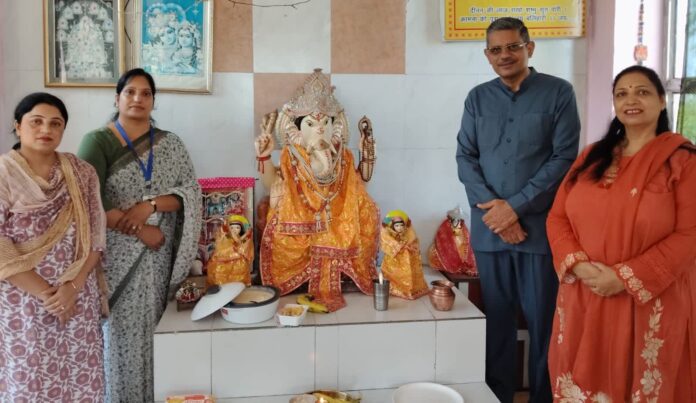 Ganeshotsav celebration at St Lawrence International School Vyasapur
