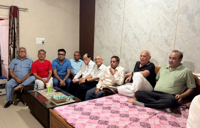 Thapar Colony Mann Ki Baat Yamunanagar BJP workers and local residents listen to Prime Minister Narendra Modi's Mann Ki Baat at Thapar Colony in Yamunanagar