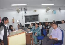 DAV College for Girls Holds Demo Day to Promote Student Start-up Ideas Students presenting start-up and innovation ideas at DAV College for Girls Yamunanagar.