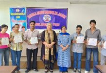Maharaja Agrasen College Holds Economics Poster-Making Competition to Promote Academic Interest Students participating in Economics poster-making competition at Maharaja Agrasen College