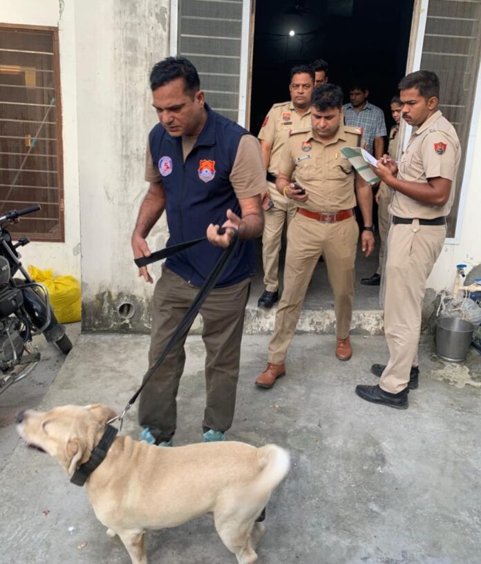 Yamunanagar Police conducts narcotics search operation with detection dog in Devdhar