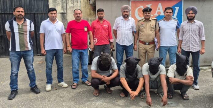 Yamunanagar Tube Well Motor Theft Gang Arrested Yamunanagar Crime Branch-1 team with four arrested suspects in a tube-well motor theft case