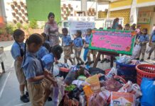 Mukand Public School Students Donate Reusable Items in Yamunanagar Drive Mukand Public School students donate reusable materials during Swachhata Hi Seva drive in Yamunanagar