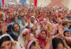 Navratri Begins with Dhwaja Parikrama at Jwala Mata Ji Temple, Yamunanagar Navratri celebrations and Dhwaja Parikrama at Pujya Jwala Mata Ji Temple in Yamunanagar