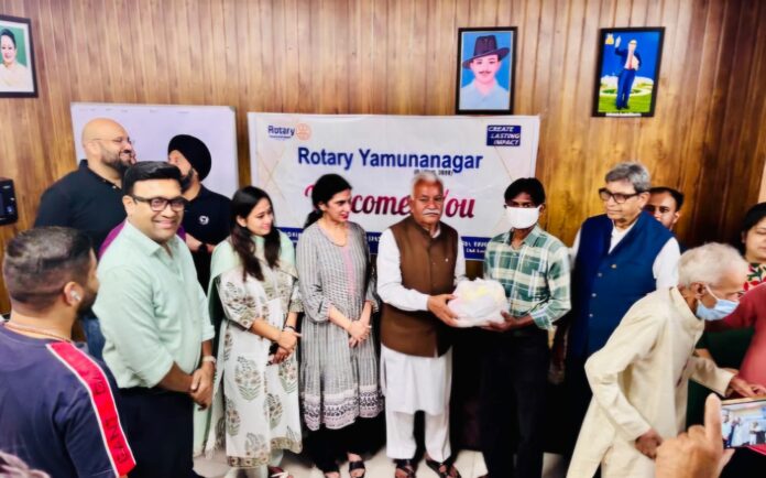 Rotary Club Yamunanagar community health initiative supporting TB patients and schoolchildren