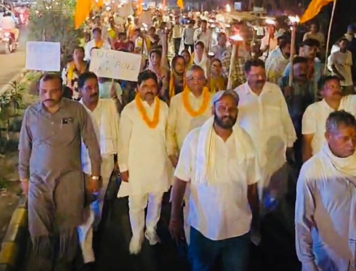 Savarna Samaj protest march against UGC Act in Yamunanagar