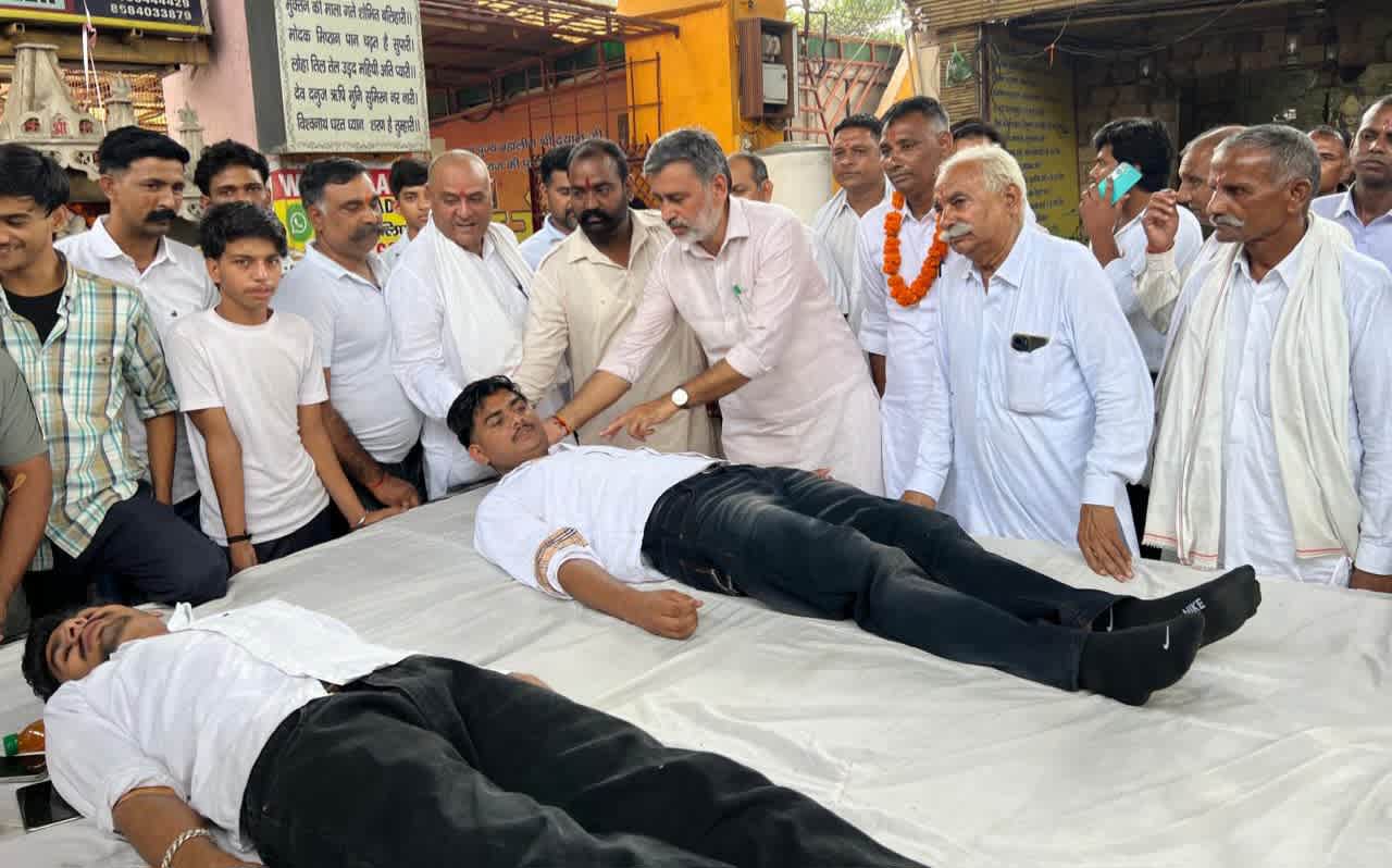 Blood donation camp organised by Shiv Sena in Yamunanagar
