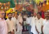 Shiv Sena Holds Blood Donation Camp in Yamunanagar to Mark PM Modi’s 25 Years of Public Service Shiv Sena workers and supporters at Hanuman Temple in Sarojini Colony Yamunanagar