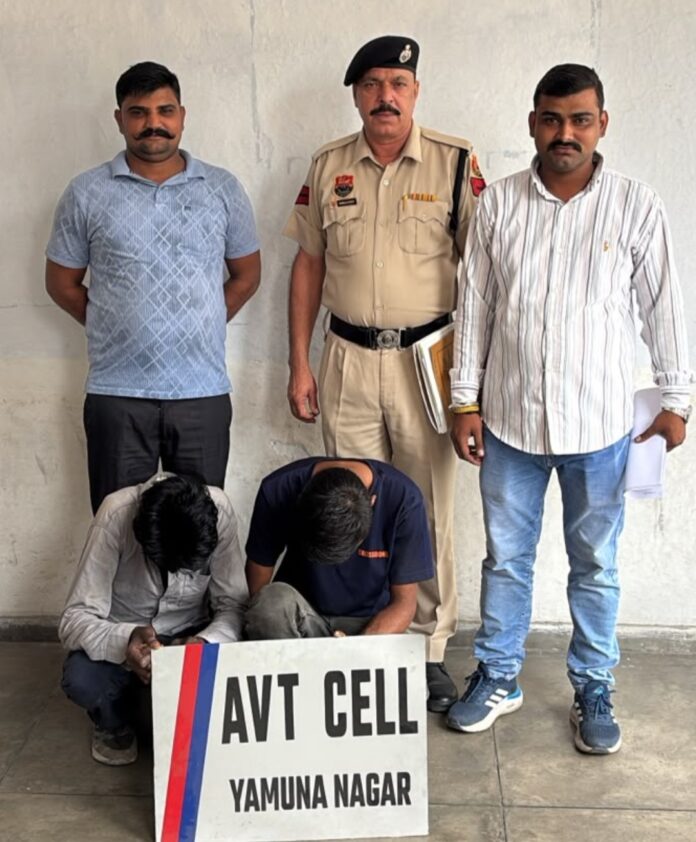 Yamunanagar Anti-Vehicle Theft Cell vehicle theft case involving a motorcycle and Activa recovery